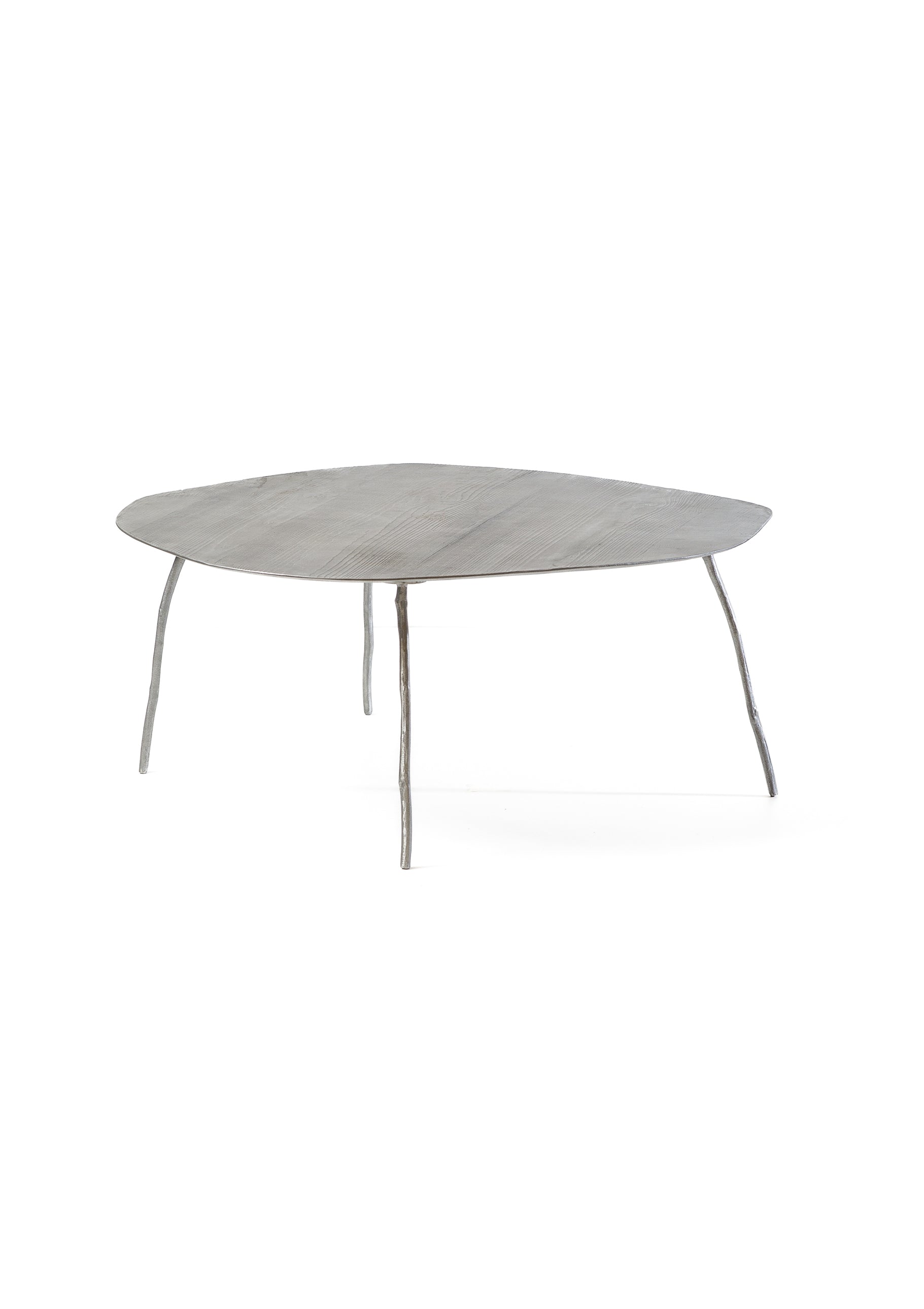 organic coffee table, aluminium