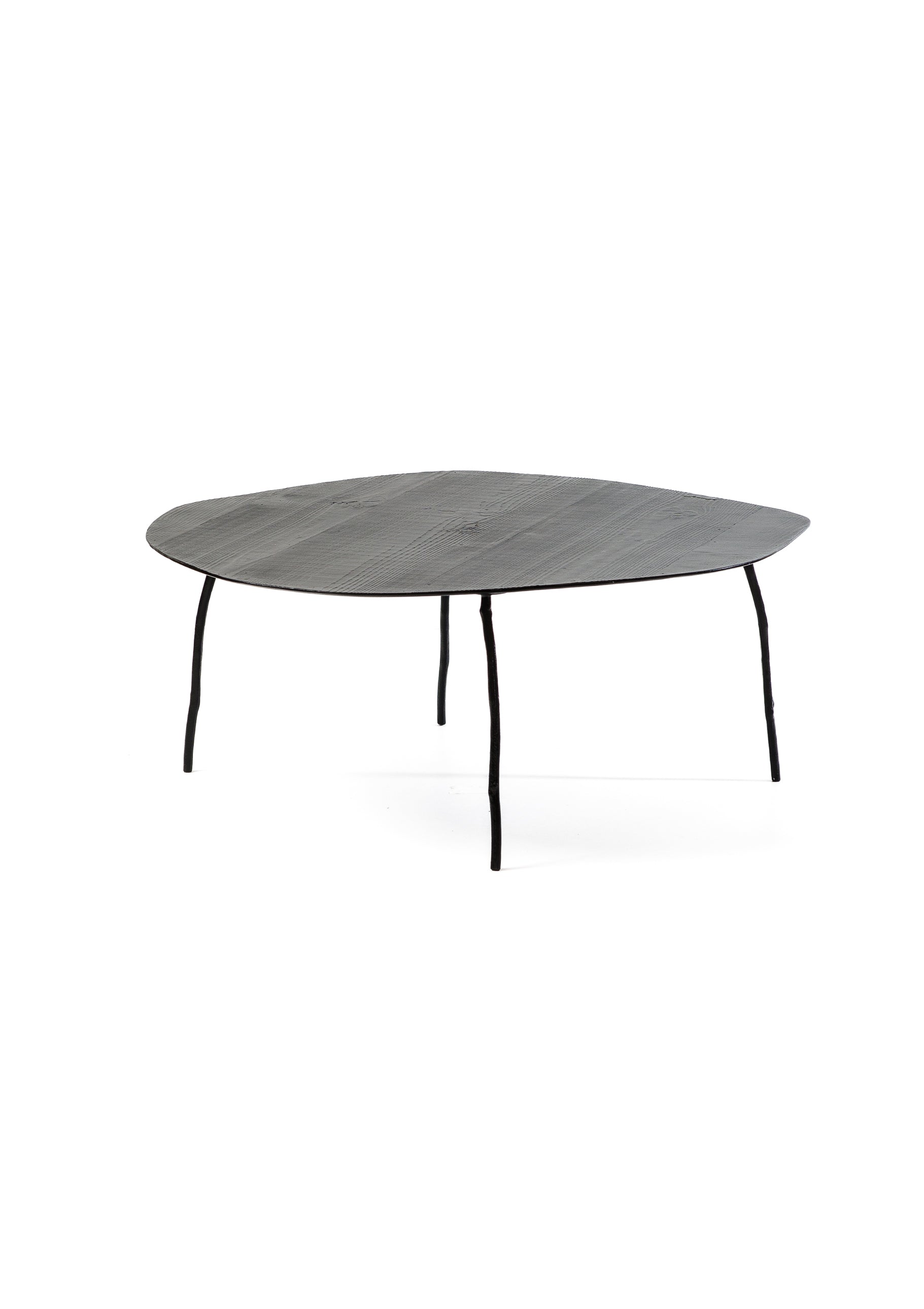 organic coffee table, aluminium