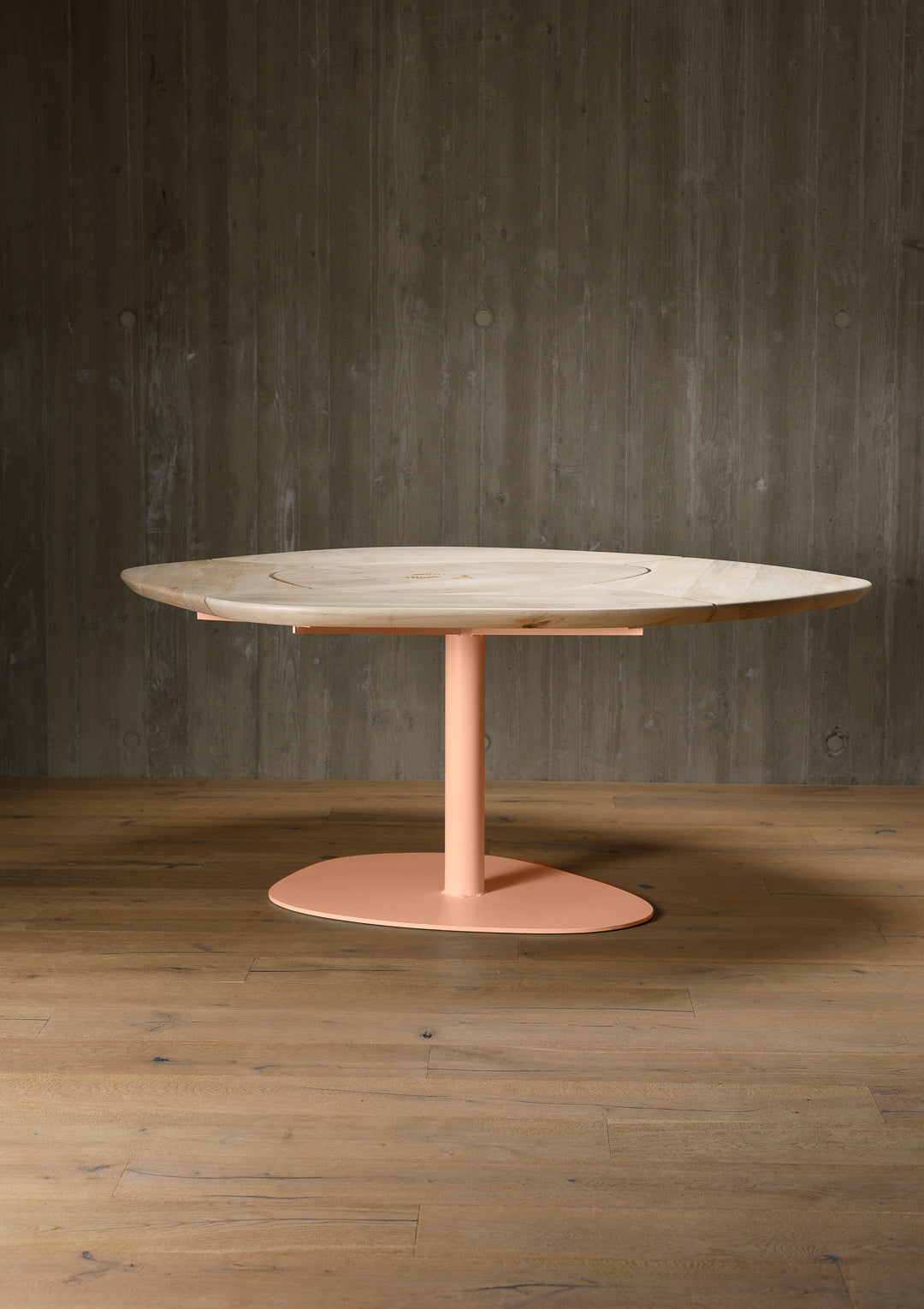 organic dining table, maple, segmented - interior