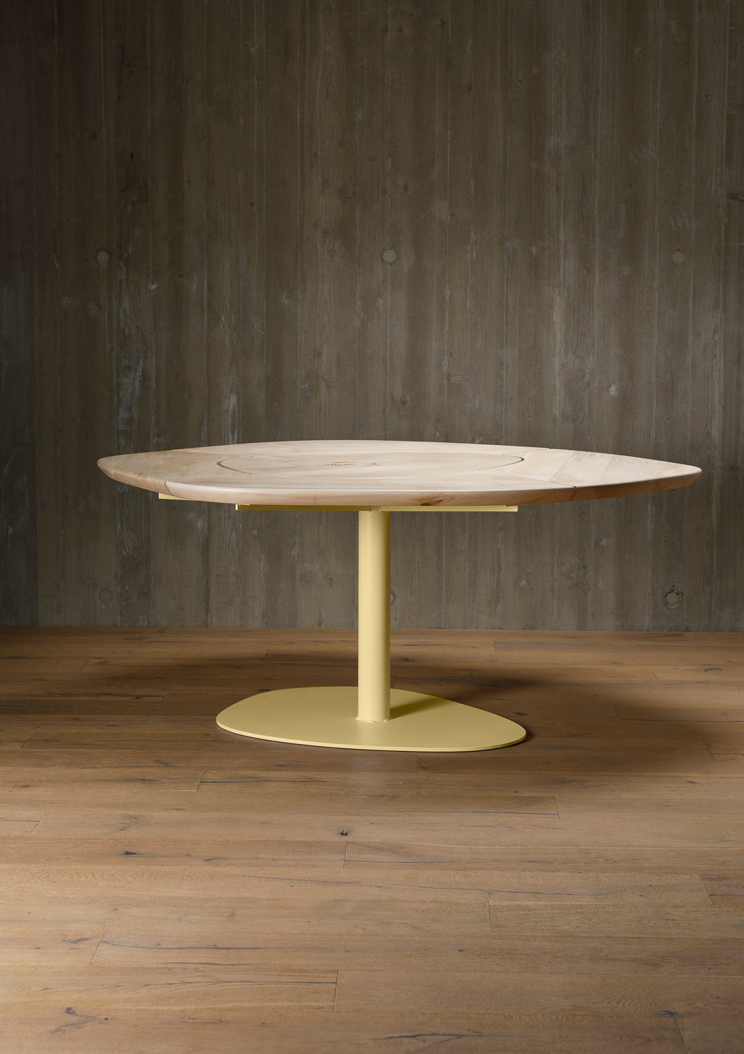 organic dining table, maple, segmented - interior
