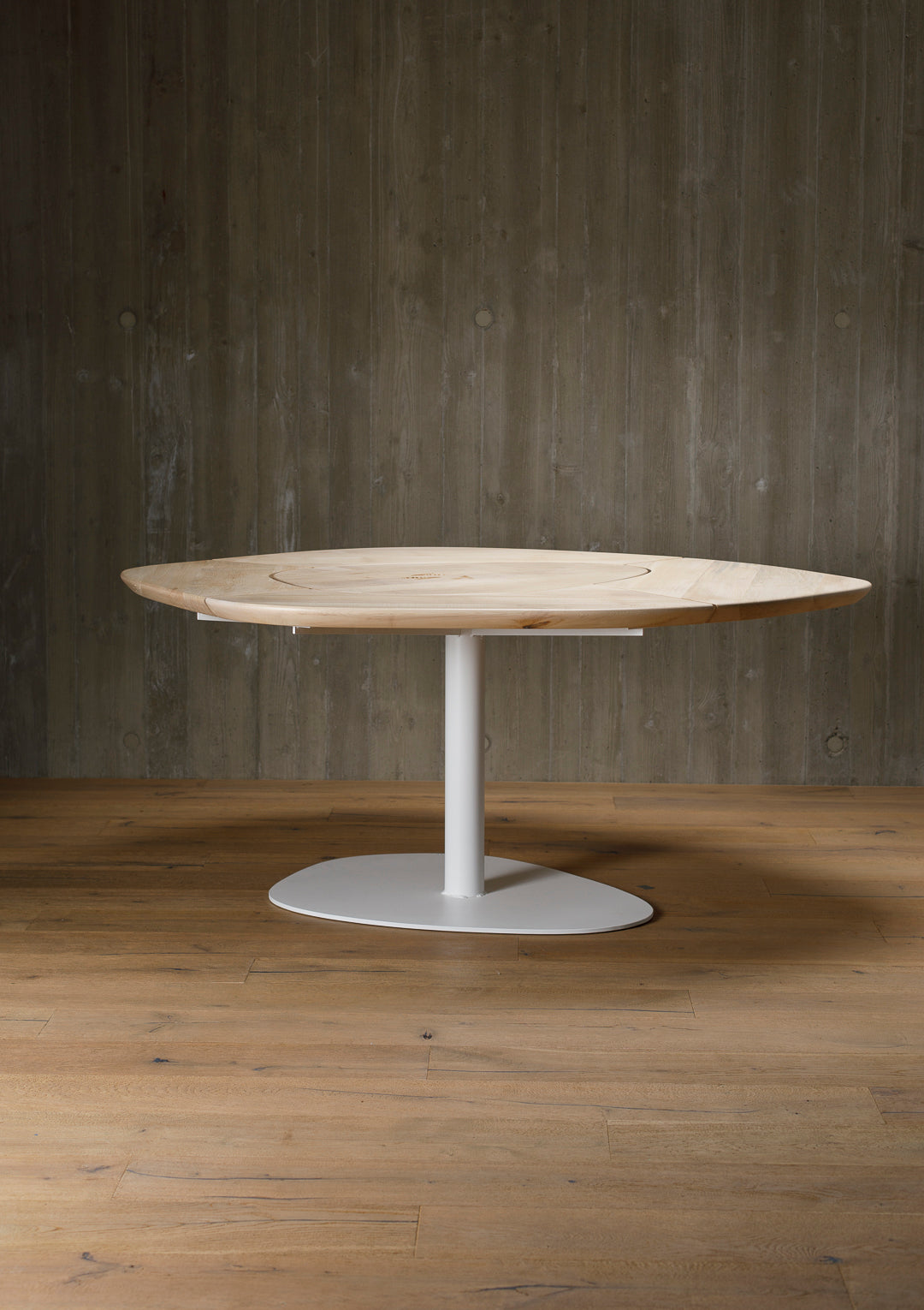 organic dining table, maple, segmented - interior