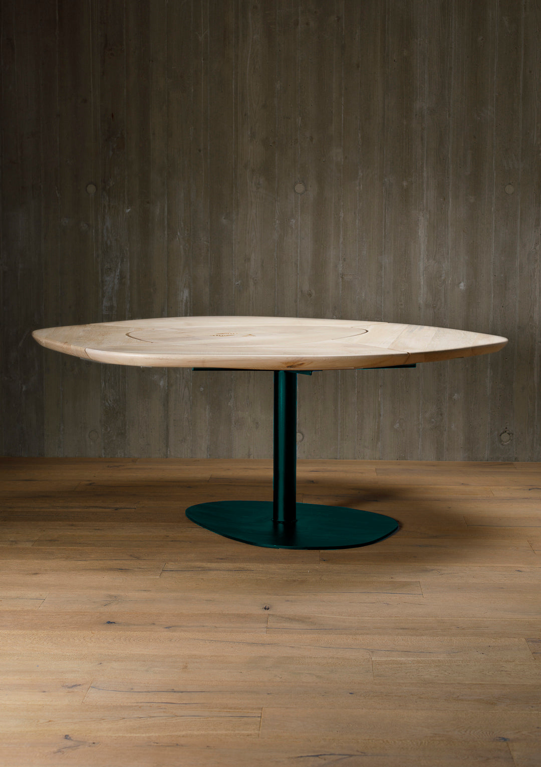 organic dining table, maple, segmented - interior