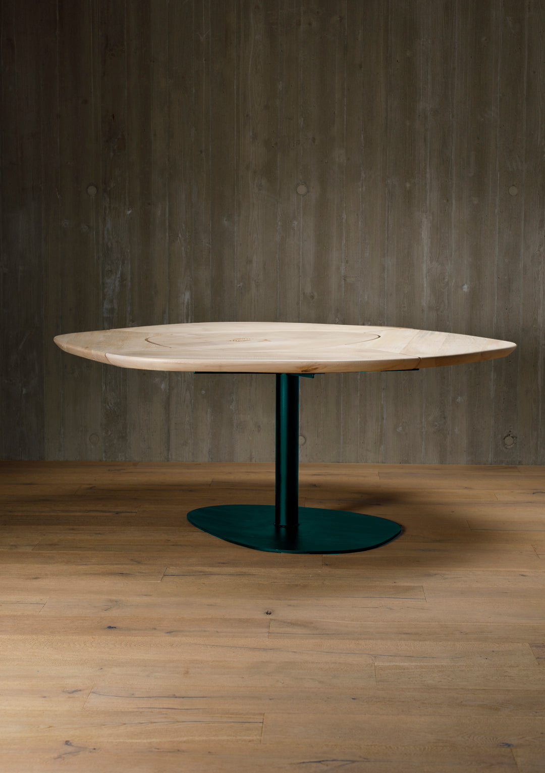 organic dining table, maple, segmented - interior