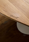organic dining table, oak - interior