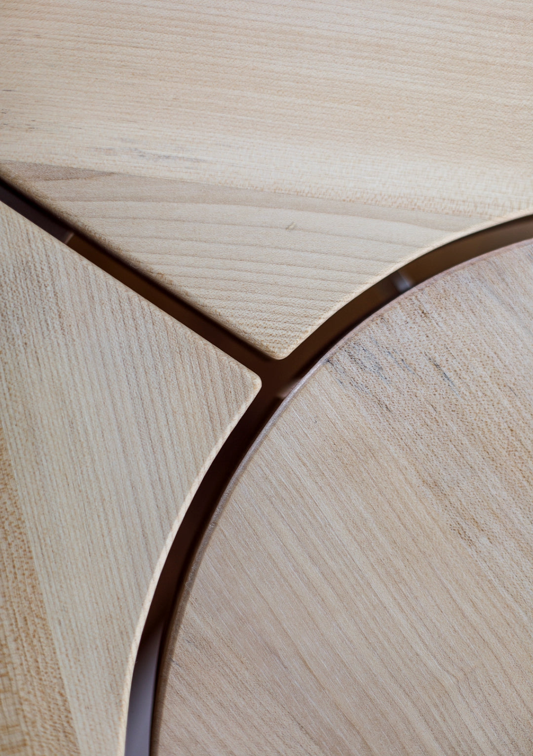 organic dining table, maple, segmented - interior