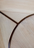 organic dining table, maple, segmented - interior