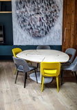 organic dining table, maple, segmented - interior