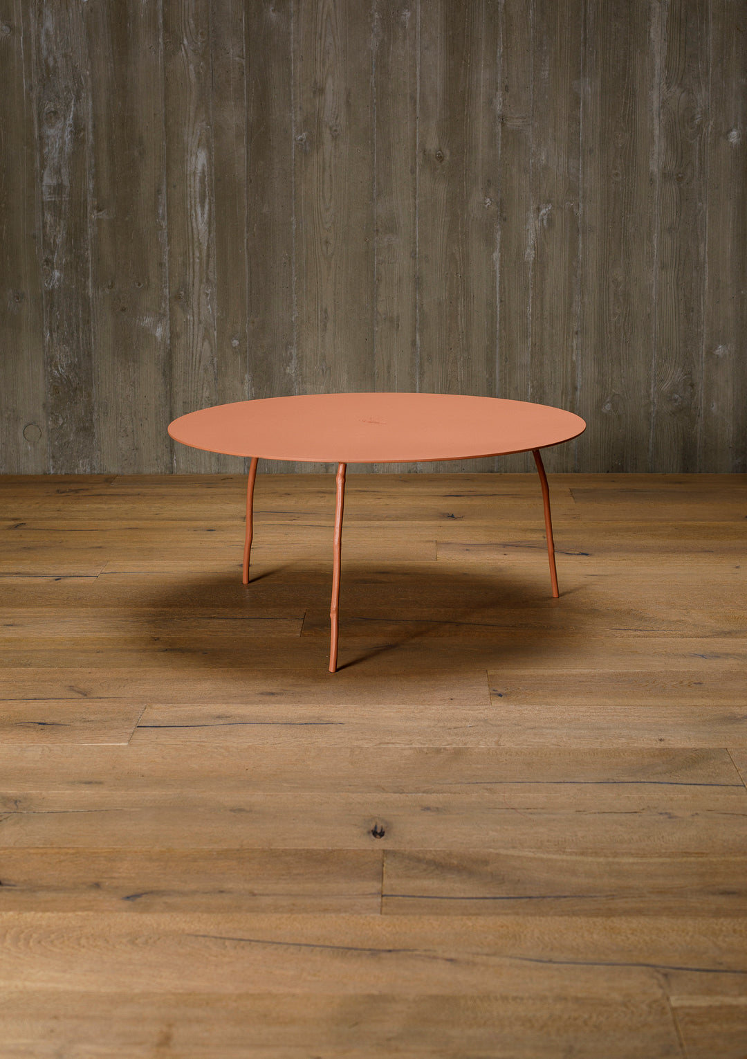 aluminium coffee table, round