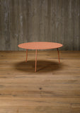 aluminium coffee table, round