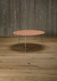 aluminium coffee table, round
