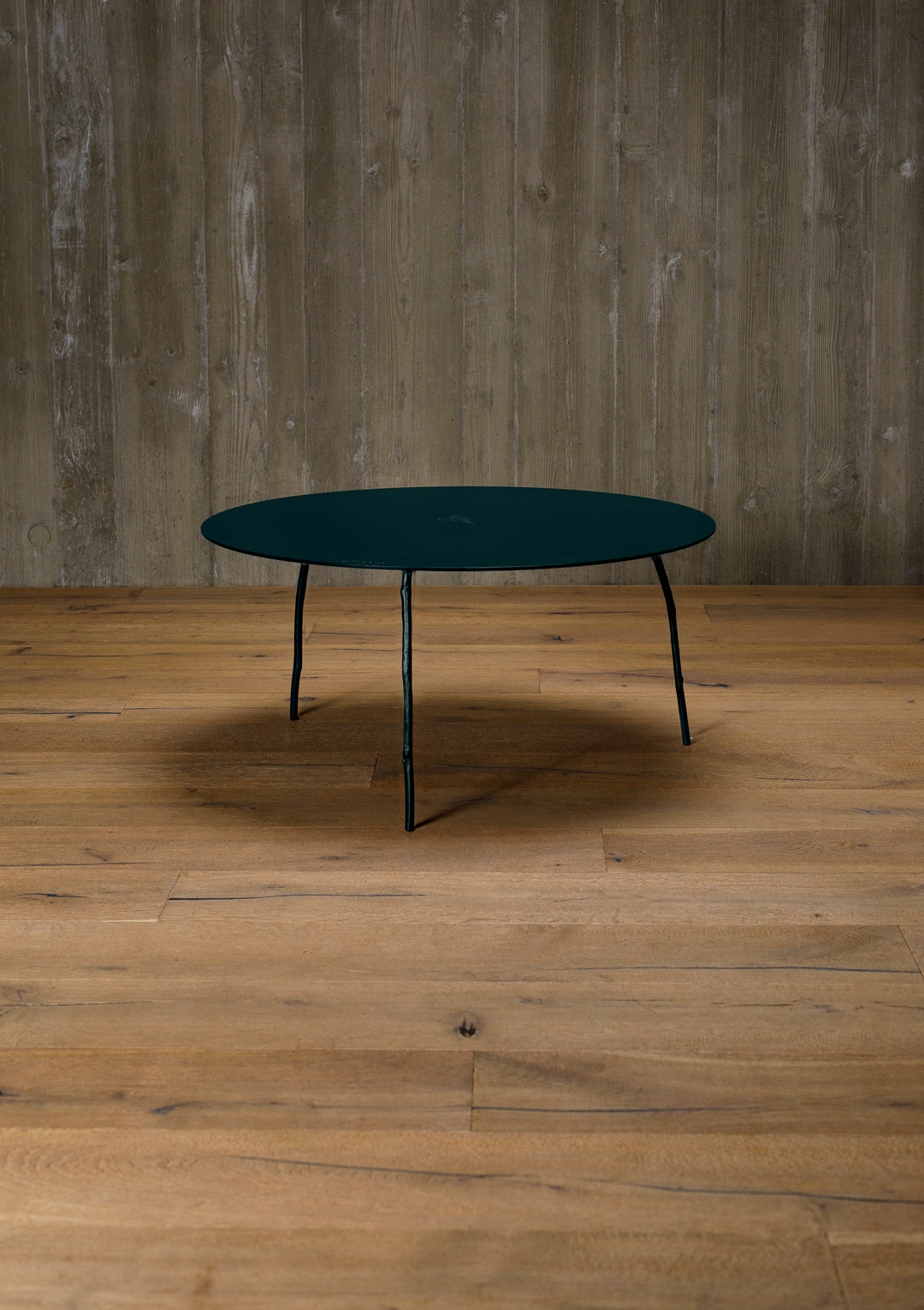 aluminium coffee table, round