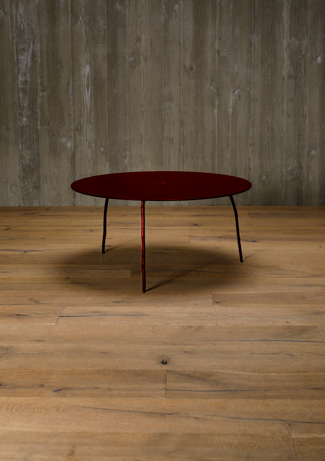 aluminium coffee table, round