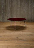 aluminium coffee table, round