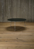 aluminium coffee table, round