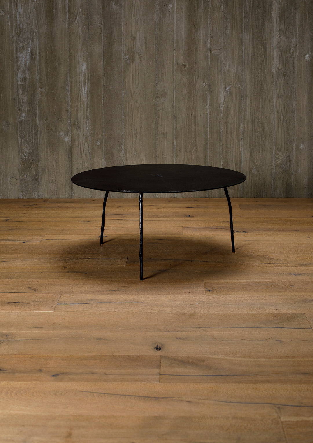aluminium coffee table, round