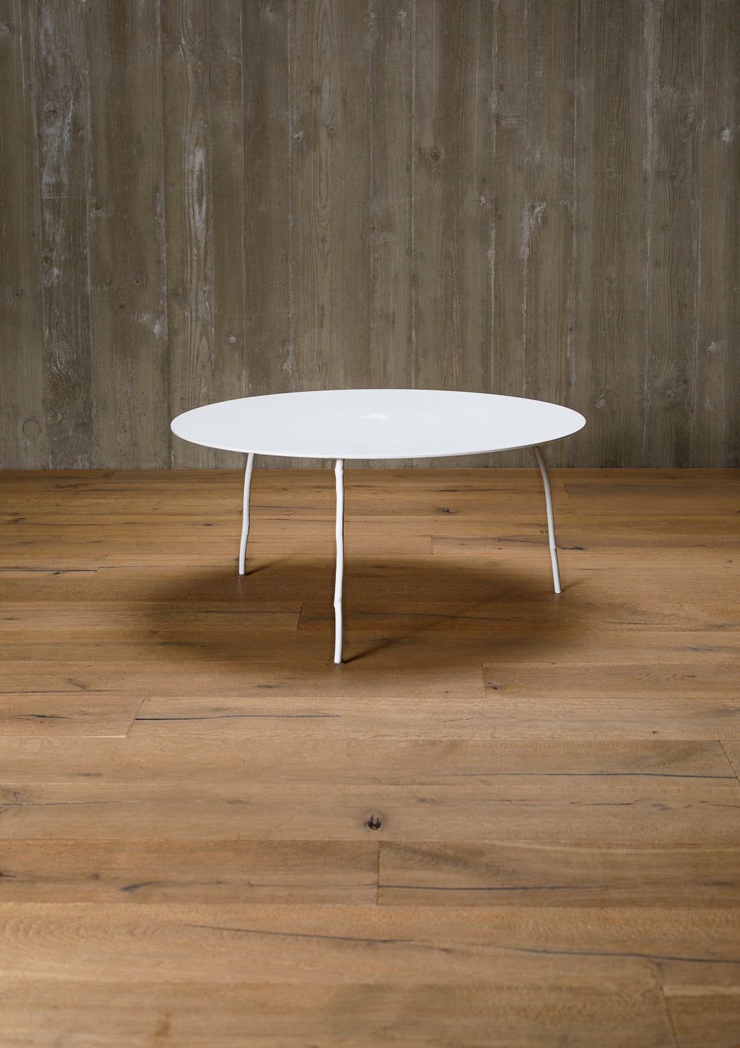 aluminium coffee table, round