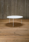 aluminium coffee table, round
