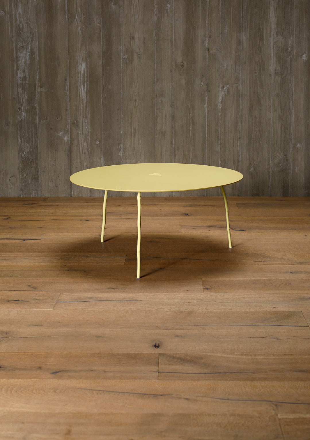 aluminium coffee table, round