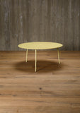 aluminium coffee table, round