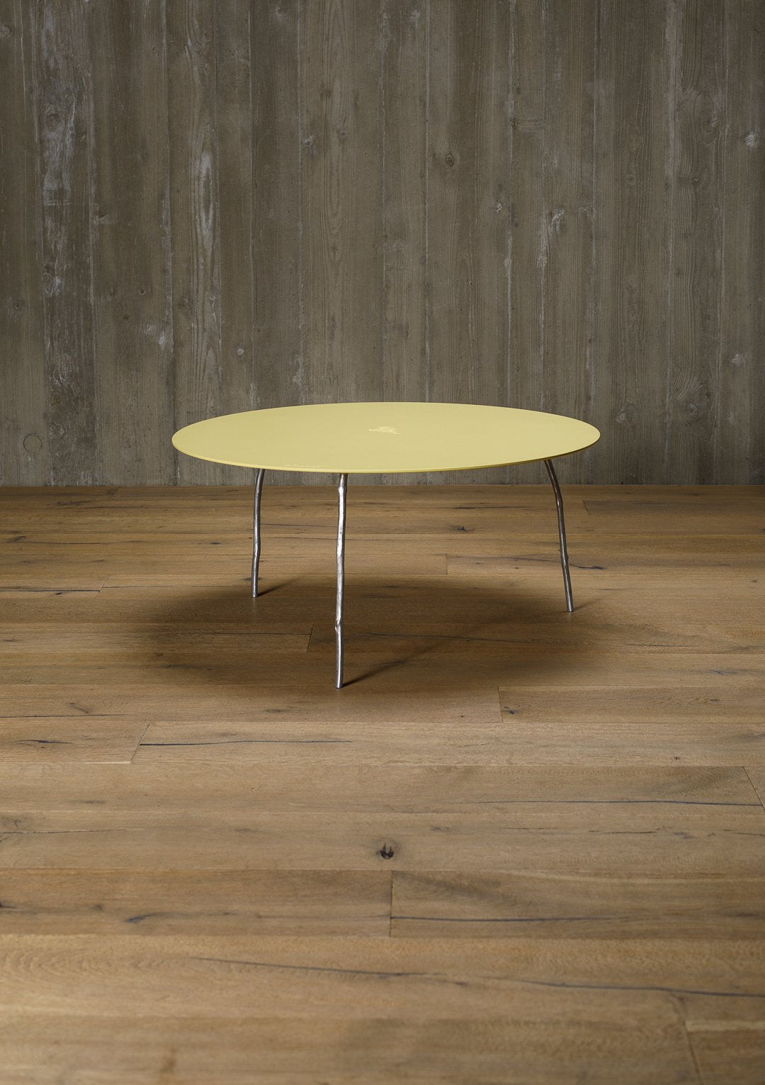 aluminium coffee table, round