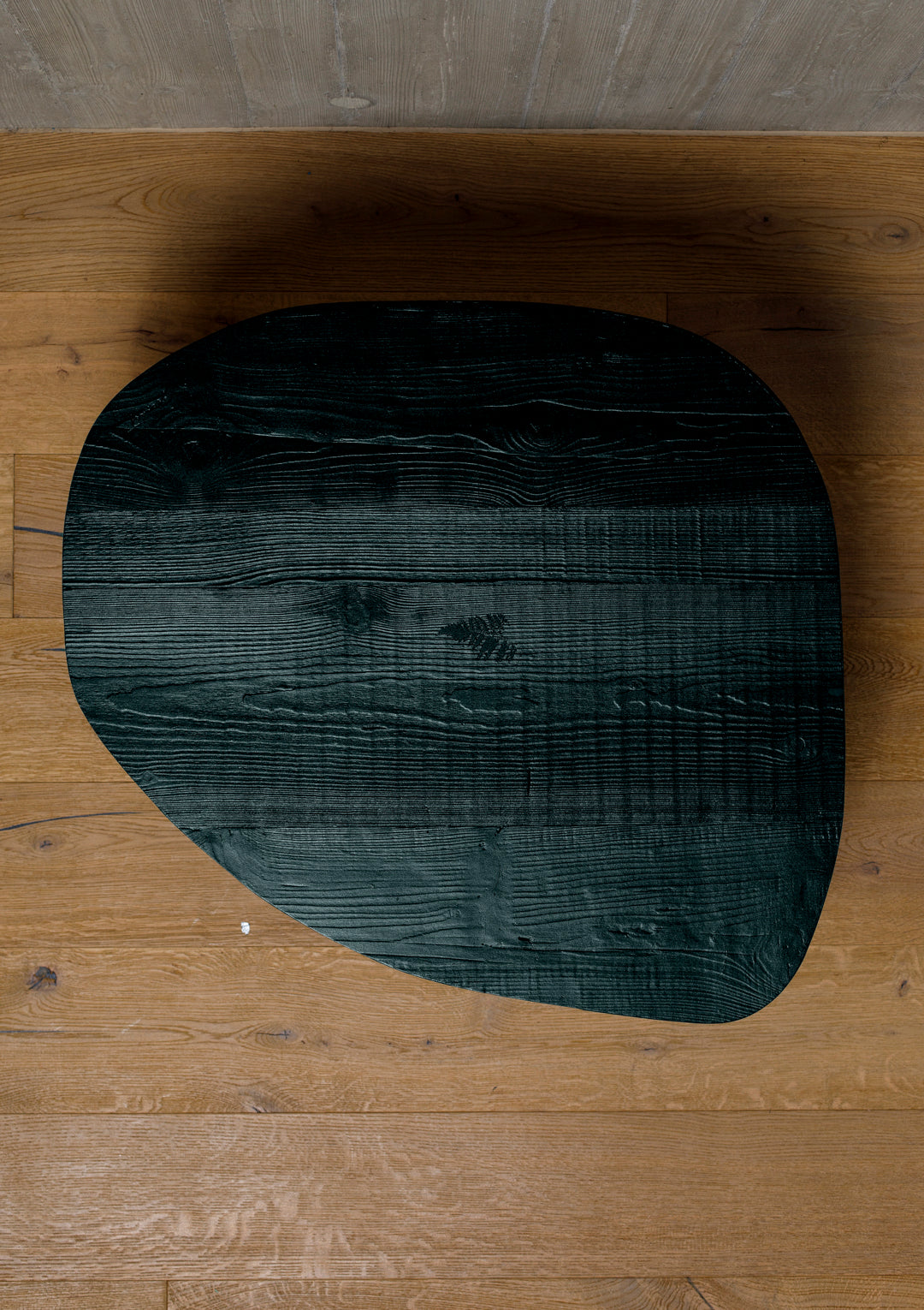 organic coffee table, leaf, aluminium