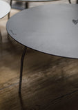 aluminium coffee table, round