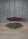 aluminium coffee table, round