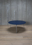 aluminium coffee table, round