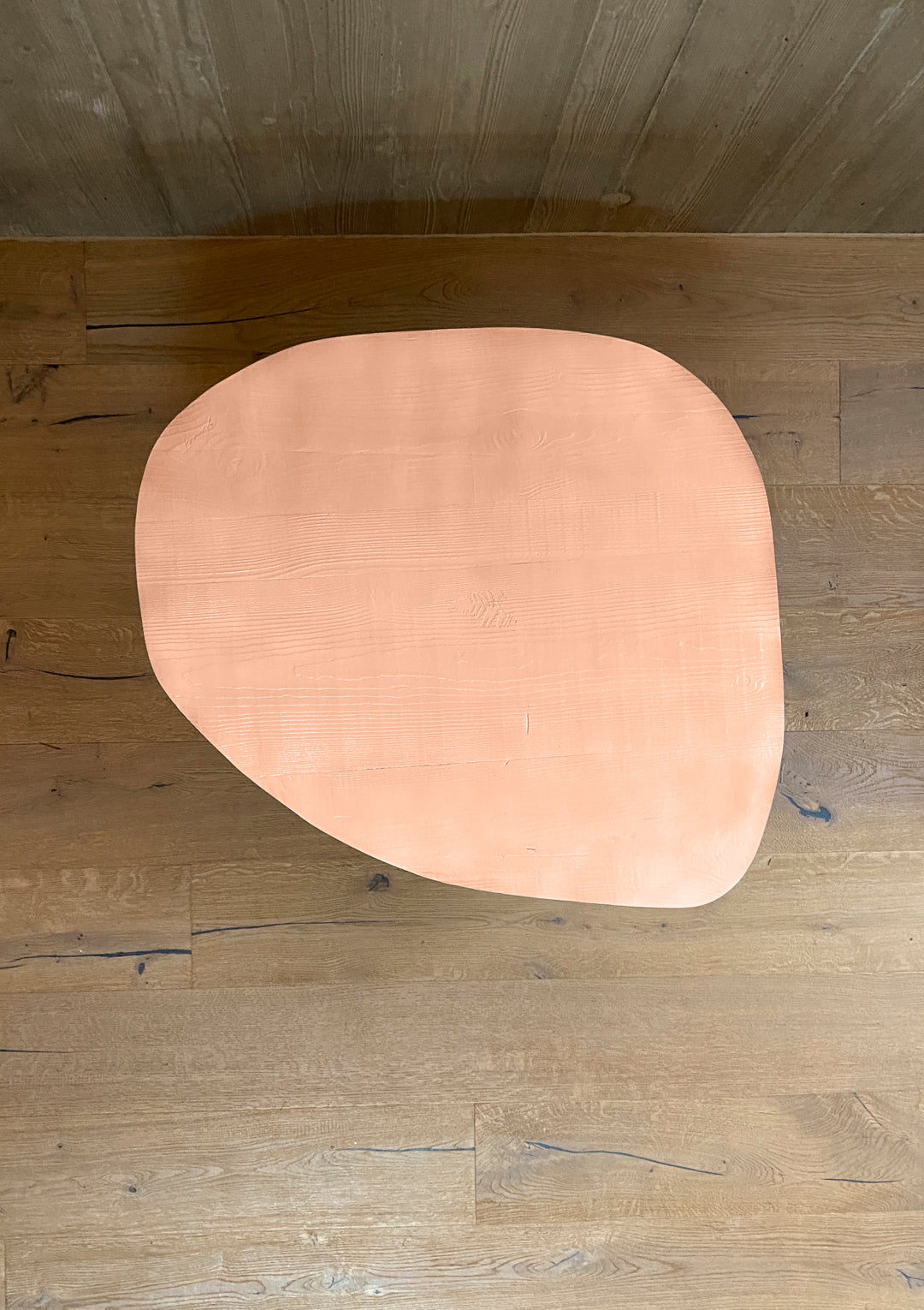 organic coffee table, leaf, aluminium