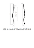 handle, twig, curved