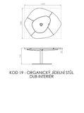 organic dining table, oak - interior