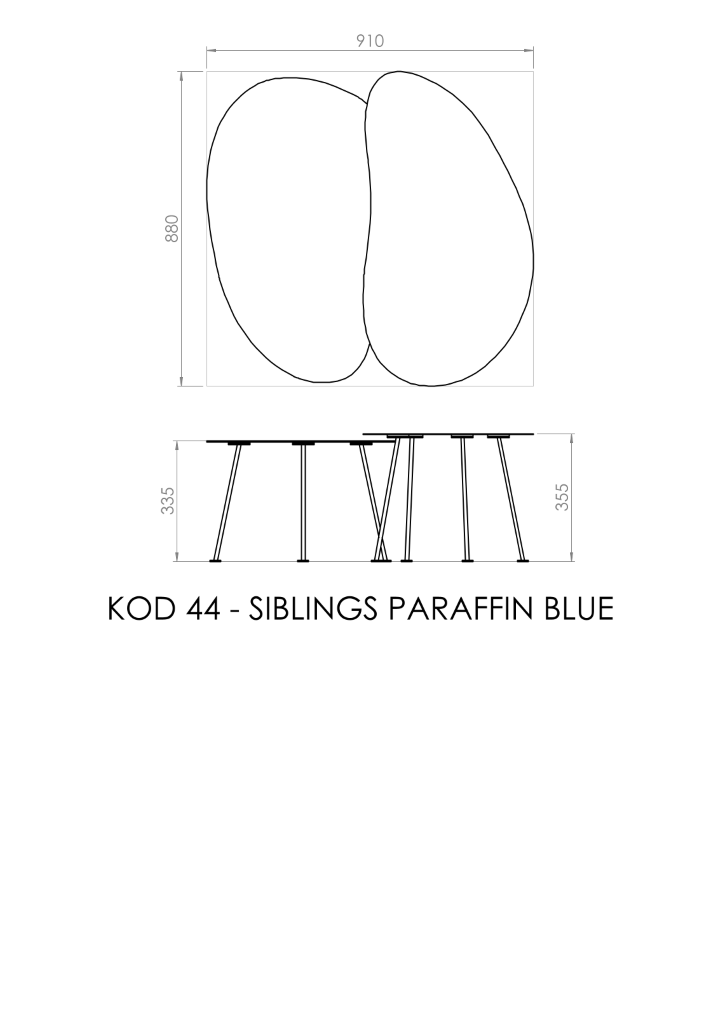 siblings paraffin blue
