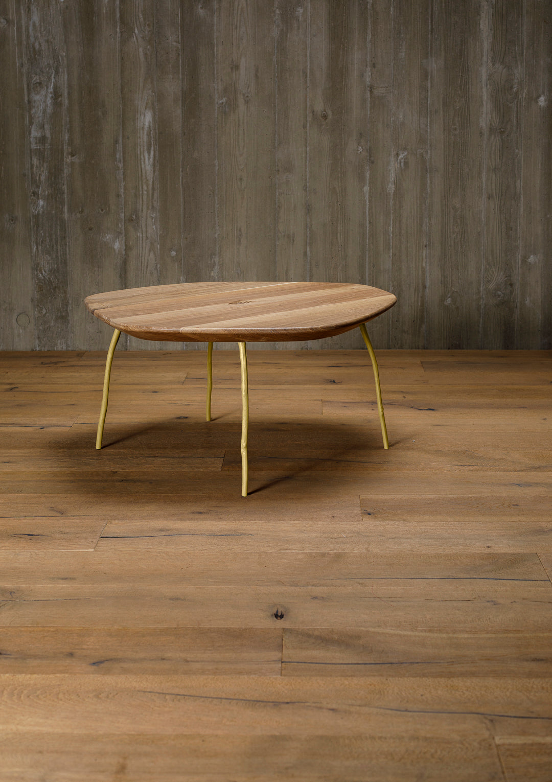 organický konferenční stolek malý - dub 4,0 cm